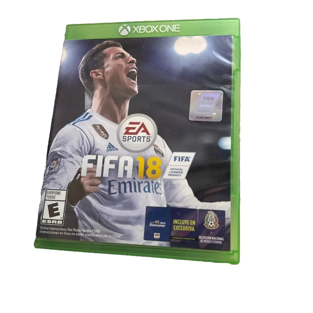 FIFA 18 Microsoft Xbox One EA Sports Soccer Video Game Cristiano Ronaldo Cover